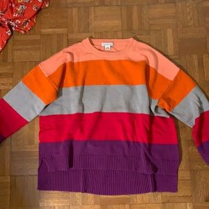 Striped sweater multicolored
